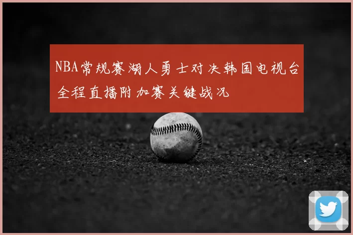 NBA常规赛湖人勇士对决韩国电视台全程直播附加赛关键战况