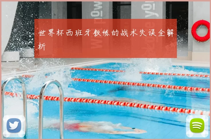 世界杯西班牙教练的战术失误全解析